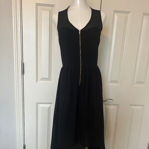 Black high low dress